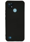 Newface Realme C21 Kılıf Nano içi Kadife Silikon - Siyah