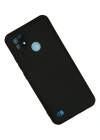 Newface Realme C21 Kılıf Nano içi Kadife Silikon - Siyah