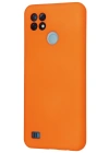 Newface Realme C21 Kılıf Nano içi Kadife Silikon - Turuncu