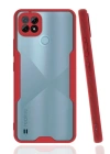 Newface Realme C21 Kılıf Platin Silikon - Kırmızı