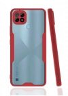 Newface Realme C21 Kılıf Platin Silikon - Kırmızı