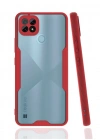Newface Realme C21 Kılıf Platin Silikon - Kırmızı