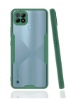 Newface Realme C21 Kılıf Platin Silikon - Yeşil