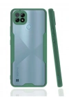 Newface Realme C21 Kılıf Platin Silikon - Yeşil