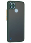 Newface Realme C21Y Kılıf Montreal Silikon Kapak - Yeşil