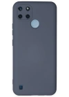 Newface Realme C25Y Kılıf Nano içi Kadife Silikon - Gri