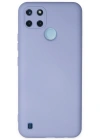 Newface Realme C25Y Kılıf Nano içi Kadife Silikon - Lila