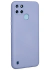 Newface Realme C25Y Kılıf Nano içi Kadife Silikon - Lila