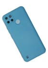 Newface Realme C25Y Kılıf Nano içi Kadife Silikon - Mavi