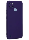 Newface Realme C25Y Kılıf Nano içi Kadife Silikon - Mor