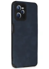 Newface Realme C35 Kılıf Loop Deri Silikon - Lacivert