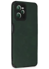 Newface Realme C35 Kılıf Loop Deri Silikon - Yeşil