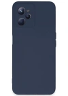 Newface Realme C35 Kılıf Nano içi Kadife Silikon - Lacivert