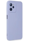 Newface Realme C35 Kılıf Nano içi Kadife Silikon - Lila