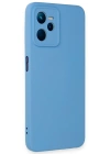 Newface Realme C35 Kılıf Nano içi Kadife Silikon - Mavi