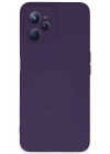 Newface Realme C35 Kılıf Nano içi Kadife Silikon - Mor