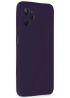 Newface Realme C35 Kılıf Nano içi Kadife Silikon - Mor