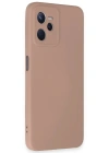 Newface Realme C35 Kılıf Nano içi Kadife Silikon - Pudra