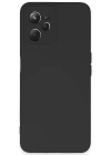 Newface Realme C35 Kılıf Nano içi Kadife Silikon - Siyah