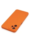 Newface Realme C35 Kılıf Nano içi Kadife Silikon - Turuncu