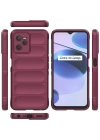 Newface Realme C35 Kılıf Optimum Silikon - Bordo