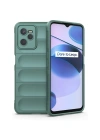 Newface Realme C35 Kılıf Optimum Silikon - Koyu Yeşil