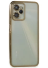 Newface Realme C35 Kılıf Razer Lensli Silikon - Gold