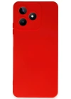 Newface Realme C53 Kılıf Nano içi Kadife Silikon - Kırmızı
