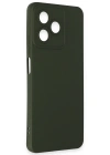 Newface Realme C53 Kılıf Nano içi Kadife Silikon - Koyu Yeşil