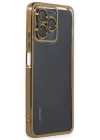 Newface Realme C53 Kılıf Razer Lensli Silikon - Gold