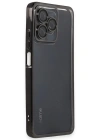 Newface Realme C53 Kılıf Razer Lensli Silikon - Siyah