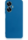 Newface Realme C55 Kılıf First Silikon - Mavi