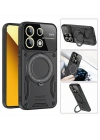 Newface Realme C55 Kılıf Joy Lens Standlı Kapak - Lacivert