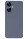 Newface Realme C55 Kılıf Nano içi Kadife Silikon - Gri