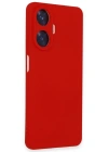 Newface Realme C55 Kılıf Nano içi Kadife Silikon - Kırmızı