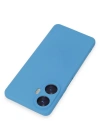 Newface Realme C55 Kılıf Nano içi Kadife Silikon - Mavi