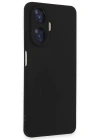 Newface Realme C55 Kılıf Nano içi Kadife Silikon - Siyah