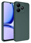 Newface Realme C61 Kılıf First Silikon - Koyu Yeşil