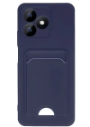 Newface Realme Note 50 4G Kılıf Kelvin Kartvizitli Silikon - Lacivert
