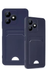 Newface Realme Note 50 4G Kılıf Kelvin Kartvizitli Silikon - Lacivert
