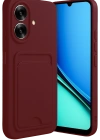 Newface Realme Note 60 Kelvin Kartvizitli Silikon - Bordo