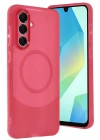 Newface Samsung A36 Kılıf Maya Karbon Kapak - Bordo