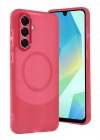Newface Samsung A56 Kılıf Maya Karbon Kapak - Bordo
