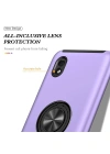 Newface Samsung Galaxy A01 Core Kılıf Elit Yüzüklü Kapak - Mor