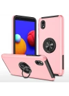 Newface Samsung Galaxy A01 Core Kılıf Elit Yüzüklü Kapak - Pembe