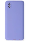 Newface Samsung Galaxy A01 Core Kılıf First Silikon - Lila