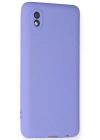 Newface Samsung Galaxy A01 Core Kılıf First Silikon - Lila