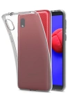 Newface Samsung Galaxy A01 Core Kılıf Lüx Şeffaf Silikon