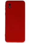Newface Samsung Galaxy A01 Core Kılıf Nano içi Kadife Silikon - Kırmızı