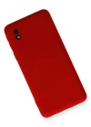 Newface Samsung Galaxy A01 Core Kılıf Nano içi Kadife Silikon - Kırmızı